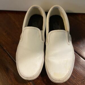 White, leather Vans. Only worn a couple of times.